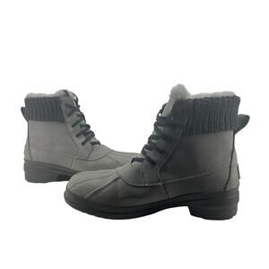 Koolaburra by Ugg Sylia Womens Short Winter Duck Boot 1018846 Grey Size 9